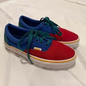 Vans Era Primary Block Multi-Color Lace-Up Skate Shoes